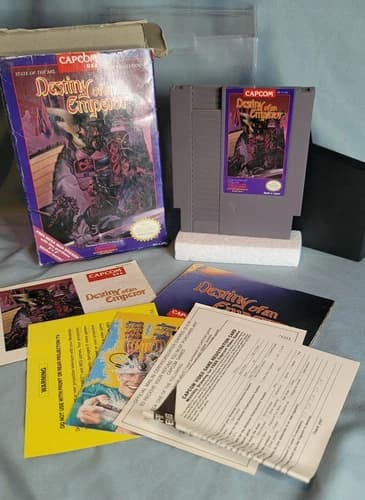 Destiny of an Emperor (NES, 1990) CIB Complete Reg Card - Tested - One Owner