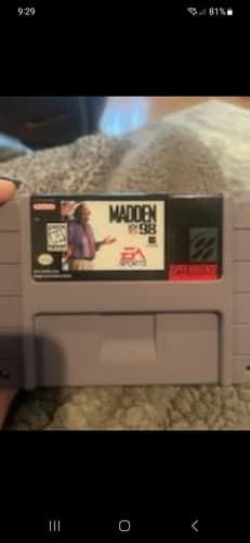 Madden 98 SNES Game Super Nintendo Authentic Cartridge Cart Video Football NFL