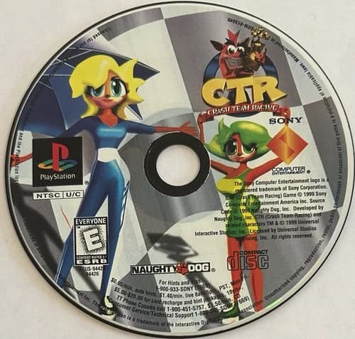 CTR: Crash Team Racing - BL (PlayStation 1, PS1) DISC ONLY | NO TRACKING | M2544