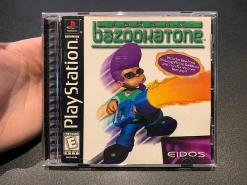 PS1 Johnny Bazookatone Sony PlayStation 1 CIB *Excellent High Grade Example*