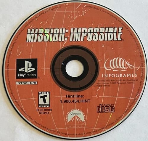 Mission: Impossible (Sony PlayStation 1, PS1) DISC ONLY | NO TRACKING | M2256