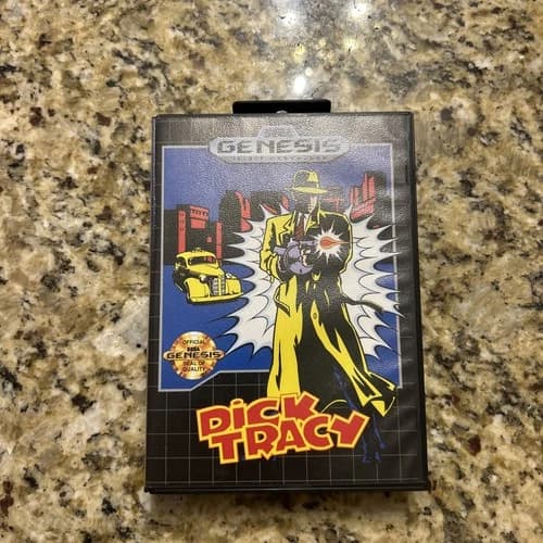 Dick Tracy (Sega Genesis, 1990) Authentic Complete CIB