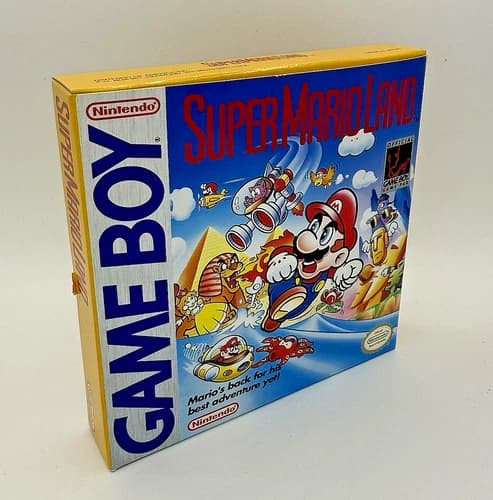 Super Mario Land (Nintendo GameBoy) 1989 Authentic Complete In Box Tested