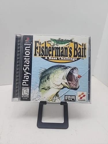 Fisherman’s Bait A Bass Challenge Ps1 Game Sony PlayStation CIB Fishing Arcade