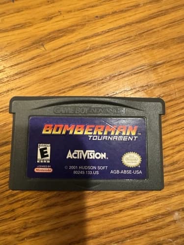 Bomberman Tournament Game Boy Advance Nintendo GBA Authentic Saves Action Puzzle