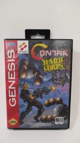 CONTRA Hard Corps Sega Genesis Complete in box (with manual) CIB Konami