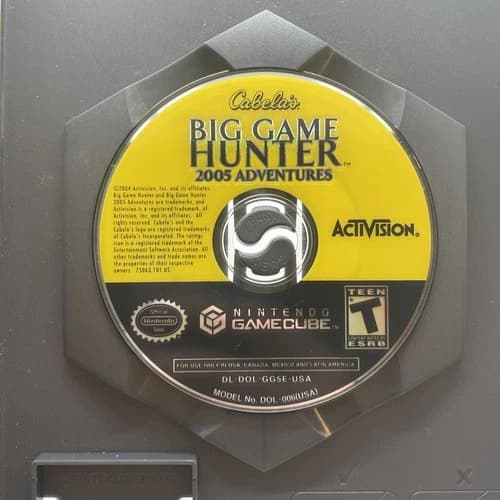 Cabela's Big Game Hunter 2005 Adventures (Nintendo GameCube, 2004) DISC ONLY