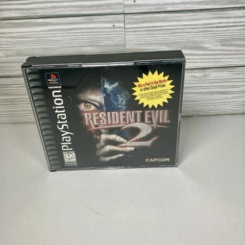 Resident Evil 2 (Sony PlayStation 1, 1998) Authentic Black Label PS1 PSX