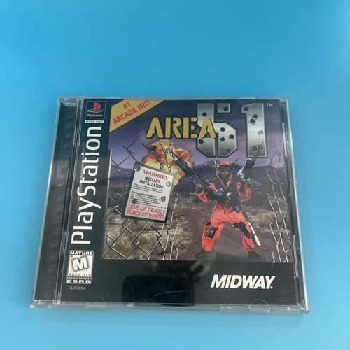 Area 51 (Sony PlayStation 1, PS1) Complete in Box CIB - Tested
