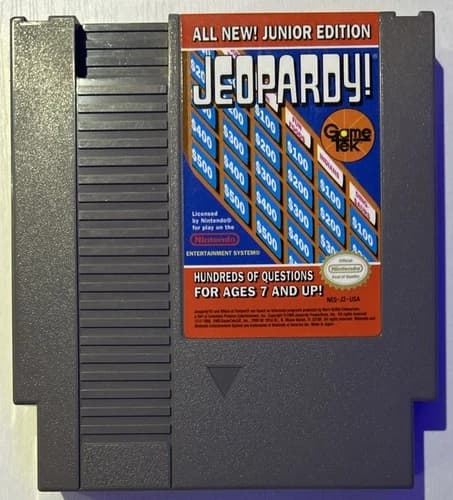 Jeopardy! Junior Edition, 1989, Nintendo Entertainment System, NES - TESTED