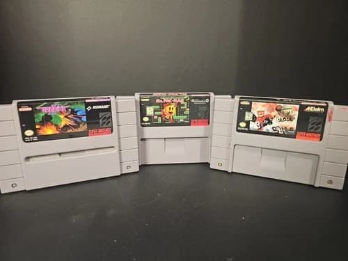 SNES Gradius 3, Ms Pac Man, NFL Quarterback Club ** NOT TESTED**