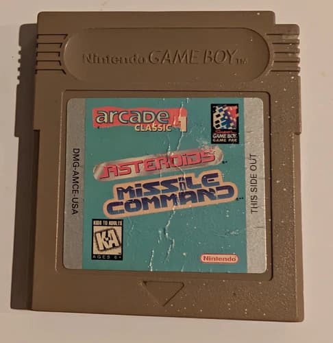 Asteroids/Missile Command (Nintendo Game Boy, 1995) - Cartridge Only