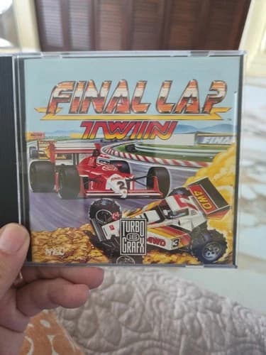 Final Lap Twin TURBOGRAFX-16 1989 CIB with Manual Authentic