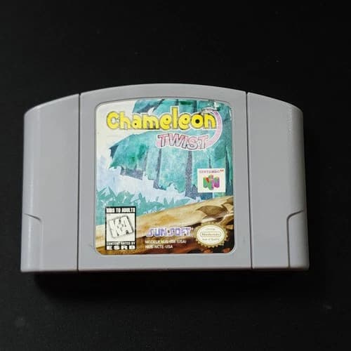 Chameleon Twist N64 Authentic Video Game Cartridge Only, Cleaned and Tested!