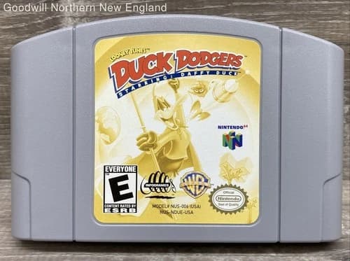 Duck Dodgers Starring Daffy Duck N64 Game Authentic Cartridge Only Tested Works