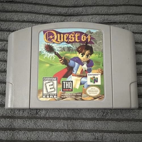 Quest 64 (N64) THQ RPG USA version Authentic