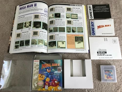 Mega Man II (Nintendo Gameboy) Complete CIB w/ Extras