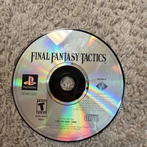 --DISC ONLY-- Final Fantasy Tactics PlayStation 1, PS1- Tested And Working