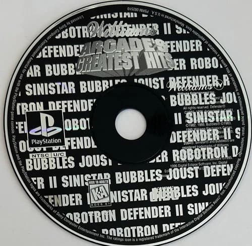 Arcade's Greatest Hits (PlayStation 1, PS1) DISC ONLY | NO TRACKING | M146