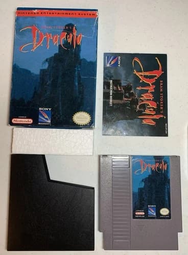 Bram Stoker’s Dracula Nintendo NES Complete In Box! Very Uncommon. Great Shape