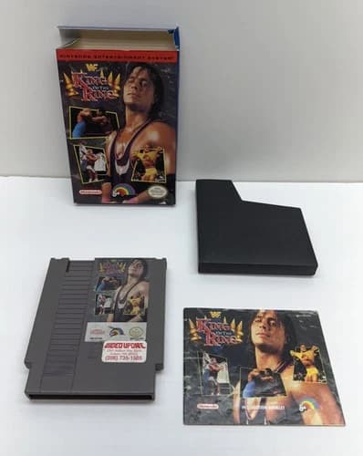 WWF King of the Ring Nintendo NES LJN Complete, CIB, USA