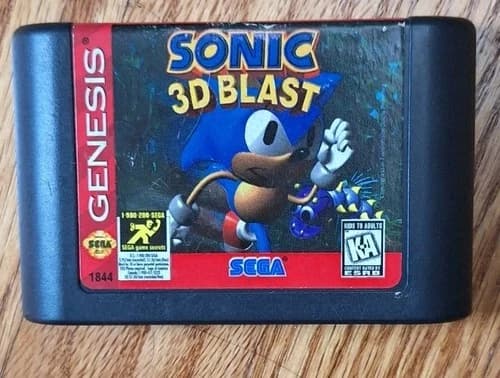 Sonic 3D Blast (Sega Genesis, 1996) Authentic Video Game Cartridge Only Works