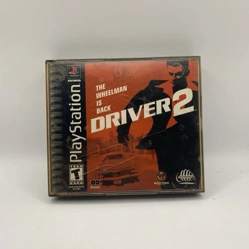 Driver 2 (Sony PlayStation, 2000) Complete w Manual PS1 2-Disc Set