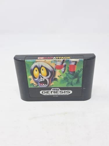 Decap Attack Sega Genesis Authentic Cartridge Only