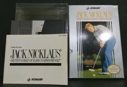 Jack Nicklaus' Greatest 18 Holes of Major Championship Golf (Nes)(1990) CIB.