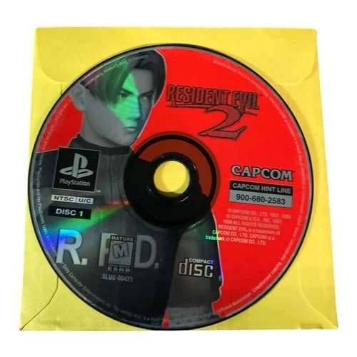 Sony PlayStation 1 PS1 Disc Only TESTED Resident Evil 2 DISC 1 LEON ONLY BL