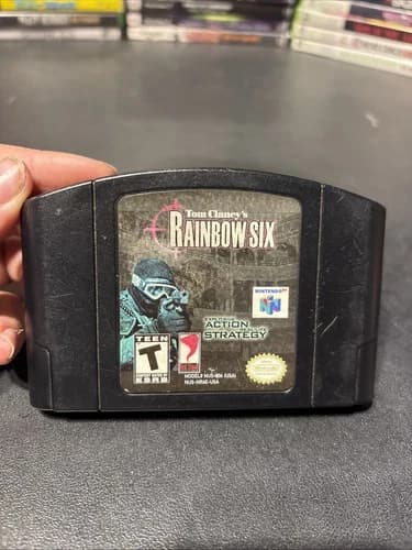 Tom Clancy's Rainbow Six Nintendo 64 N64 Tested And Working Authentic