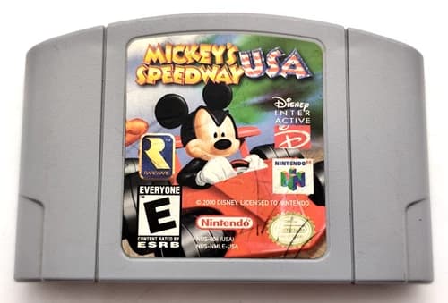 Mickey's Speedway USA (Nintendo 64 N64, 2000) *Cart Only* Authentic Tested Saves
