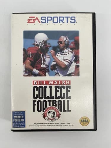 Bill Walsh College Football (Sega Genesis) Complete | Tested