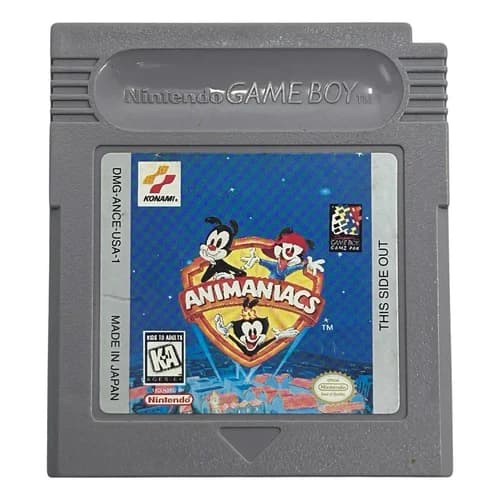 Animaniacs (Nintendo Game Boy, 1995) Authentic Tested Game Cartridge