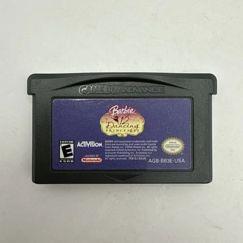 Barbie In The 12 Dancing Princesses Nintendo Gameboy Advance 2006 (Cart Only)