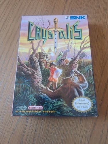 Crystalis (NES, 1990) CIB Complete in Box Very Nice!