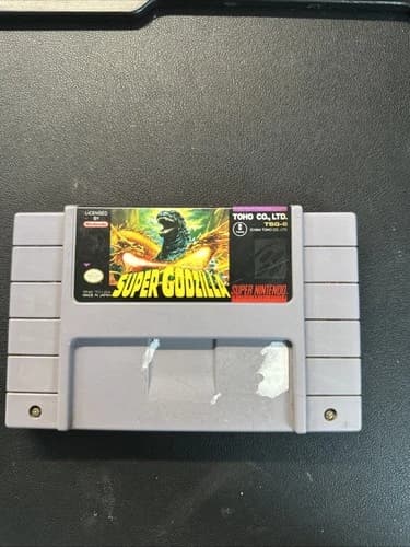 SNES 💥 Super Godzilla 💥 Super Nintendo Toho Clean Tested Authentic Cartridge
