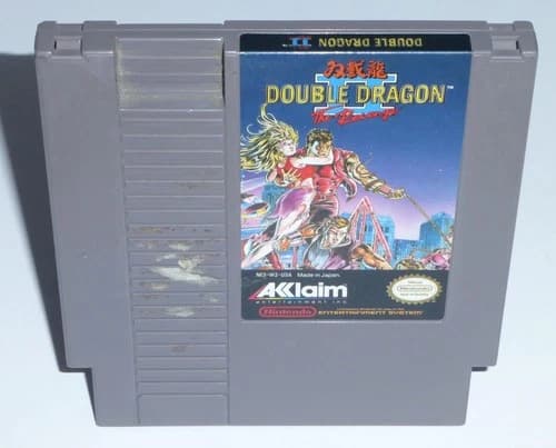 Double Dragon II 2 The Revenge (Nintendo NES Authentic Game) Cleaned Tested Work