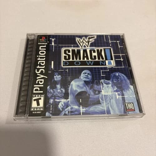 WWF SmackDown (Sony PlayStation 1, PS1 2000) CIB Complete Black Label Smack Down