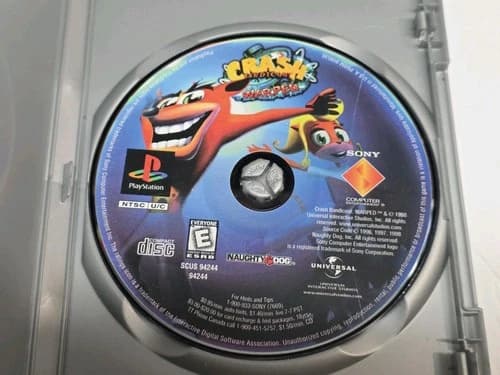Crash Bandicoot 3: Warped Sony PlayStation 1 PS1 1998 Tested Works Disc Only