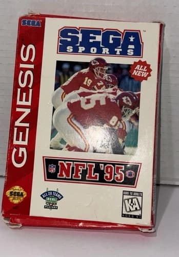 NFL '95 Sega Genesis Complete in Box Joe Montana