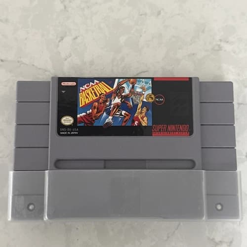 NCAA Basketball (Super Nintendo Entertainment System, 1992) Tested & Working