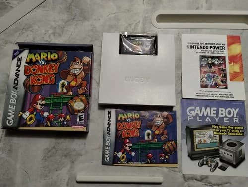 Mario vs Donkey Kong Complete Game Boy Advance Nintendo GBA Authentic Inserts