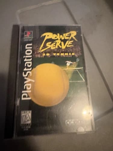 Power Serve 3D Tennis Sony Playstation PS1 Long Box Complete CIB rb13