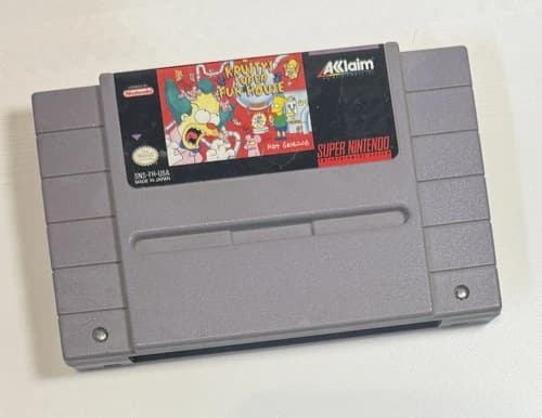 The Simpsons: Krustys Super Fun House Super Nintendo SNES Cartridge Only TESTED