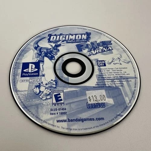 Sony PlayStation 1 PS1 Disc Only TESTED Digimon Rumble Arena