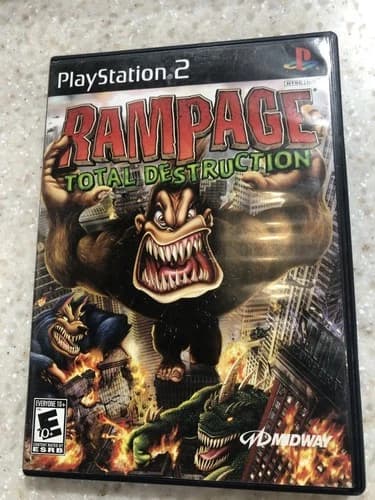 RAMPAGE TOTAL DESTRUCTION PLAYSTATION 2 PS2 PLAY STATION COMPLETE NES HQ
