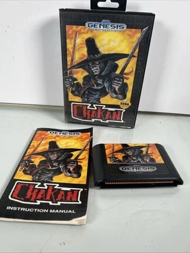 Chakan: The Forever Man (Sega Genesis, 1992) CIB Complete In Box Tested Works