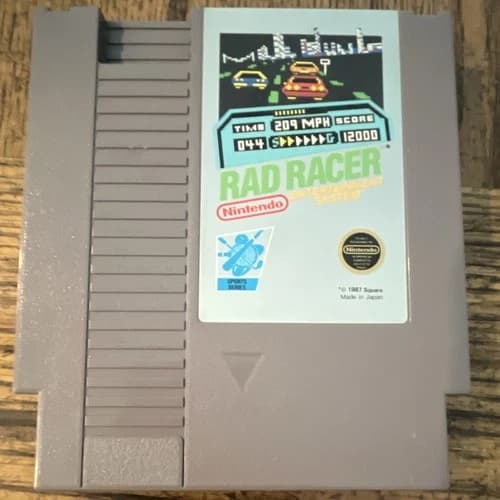 Nintendo Rad Racer for NES NTSC-U/C Racing Game Cartridge Only
