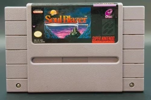 Soul Blazer Nintendo SNES CARTRIDGE ONLY TESTED SEE DESC